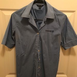 Chase Bank apparel button down shirt